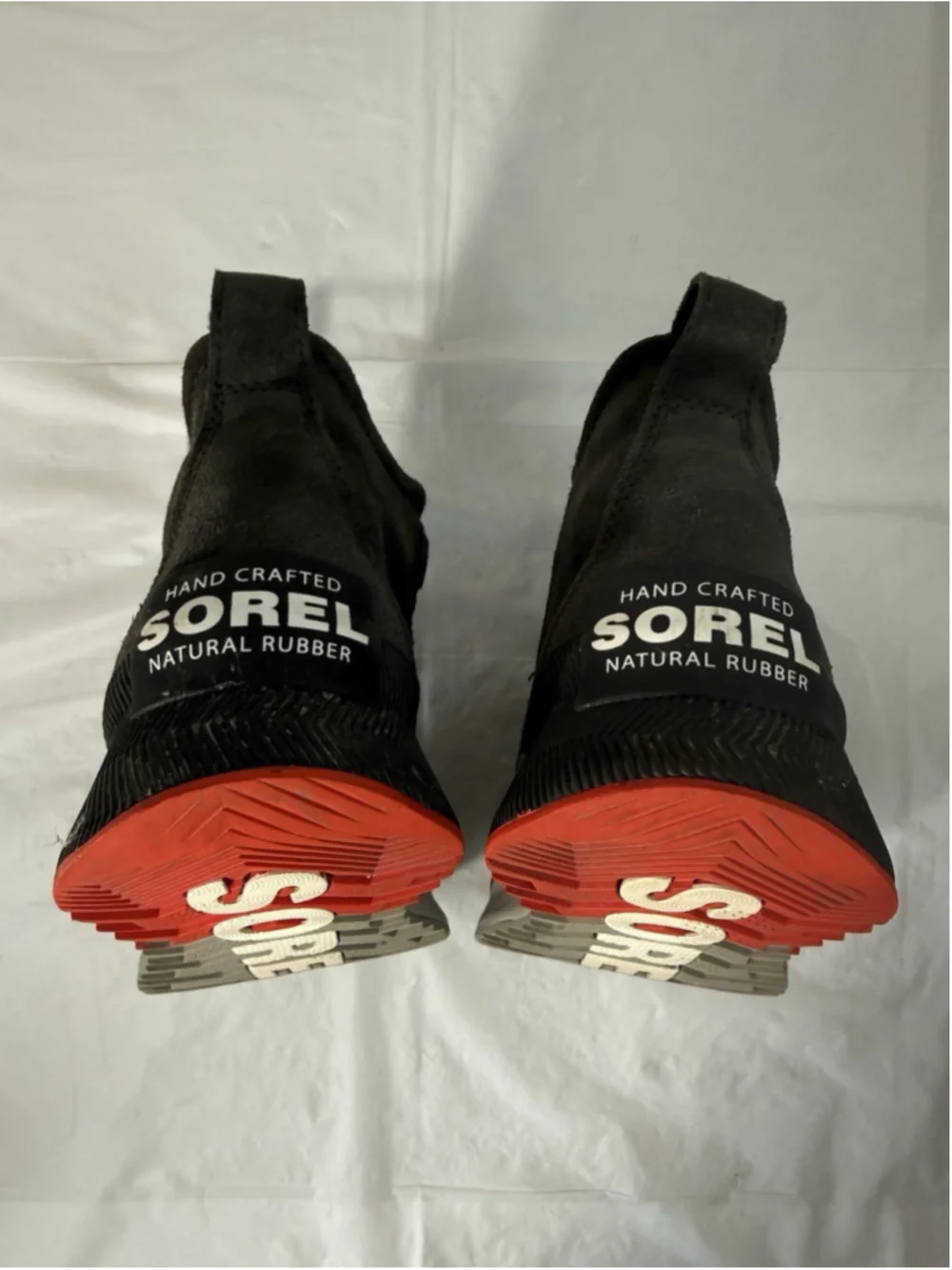 Sorel Out N About Boots Youth Size 4 Grey Red Shoes Waterproof Kids NY4564 093